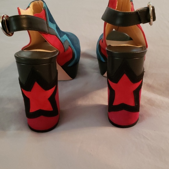 Isa Tapia Multicolor Platform Sandals - Picture 2 of 5